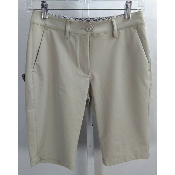 Chervo Pants - NWT Chervo Chervo-Tex Light Tan Womens Golf Shorts Size US 2 XS